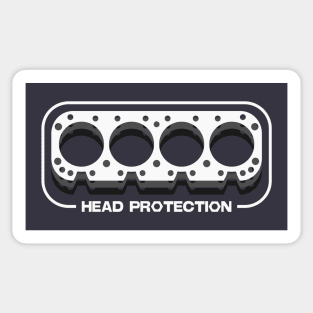 Head Gasket 'Head Protection' Automotive Design Sticker